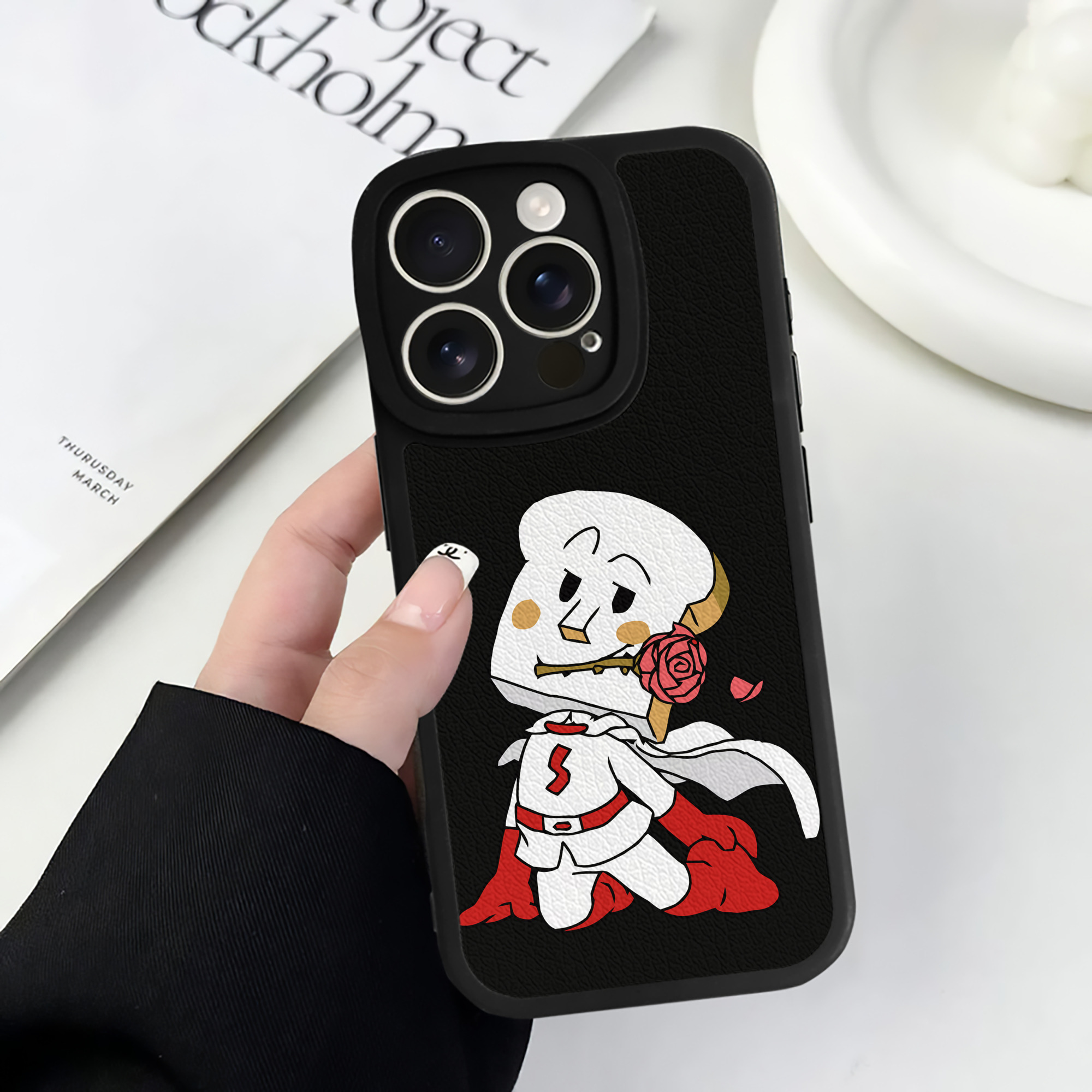 （画像用） アンパンマン Anpanman 【iPhone 16シリーズ対応】シリコンスマホケース（レザー調） 材質：シリコン